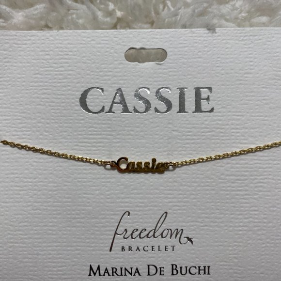 Marina de Buchi Jewelry Cassie Name Freedom Bracelet Marina De Buchi