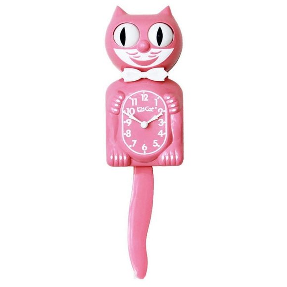KitCat Klock Wall Decor Strawberry Ice Pink Kitcat Clock Kat Klock