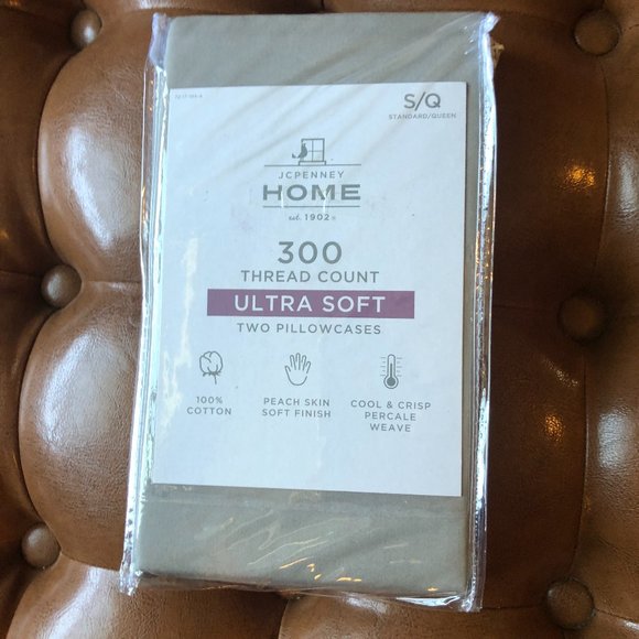 jcpenney Bedding Nwt Jcpenney 30tc Cotton Pillowcases Set Of 2