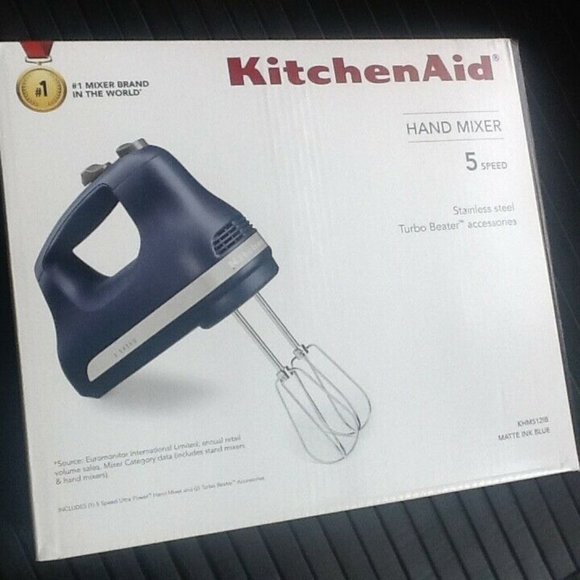 Kitchenaid Khm512ib Ultra Power 5speed Hand Mixer