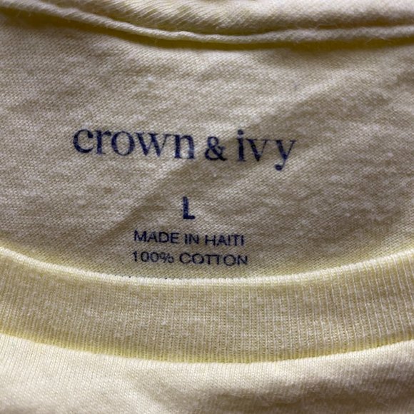 crown & ivy Shirts Crown Ivy Tee Poshmark