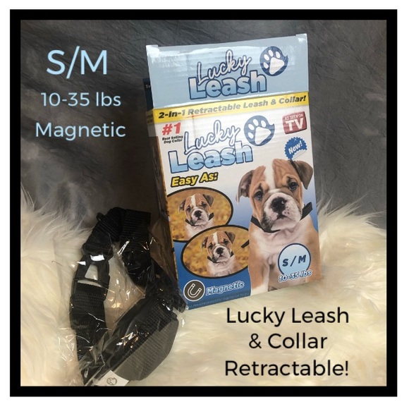 Retractable leashes can be automatically retracted or extended through the touch of a button which means that they have adjustable lengths. Tenkno Products Dog 35 Lucky Leash Collar Sm Retractable New Poshmark