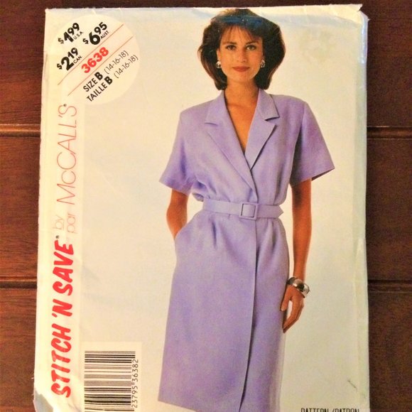 McCall's Other Vintage Uncut Mccalls Pattern 3638 41618 Poshmark