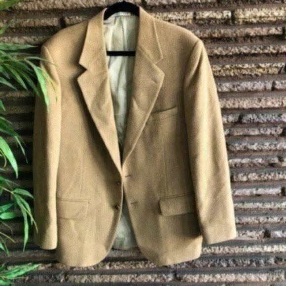Macy's Suits & Blazers Mens 0 Camel Hair Sports Coat Blazer 41r