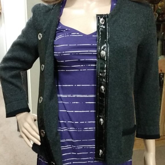 Coach Sweaters Vintage Coach Signature Turnlock Cardigan Sweater