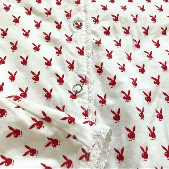 PLAYBOY Intimates & Sleepwear Playboy Whitered Bunny Onesie Pajamas