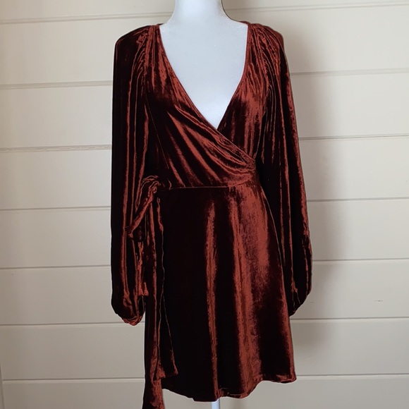 A.L.C. Dresses Alc Carlo Velvet Wrap Dress Size 8 Poshmark