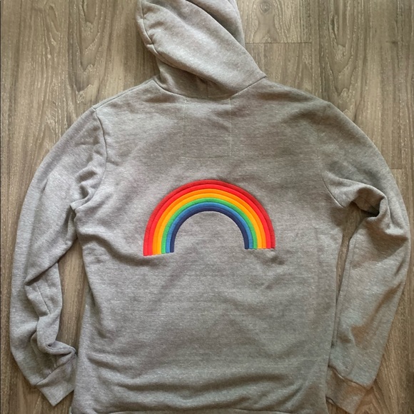Aviator Nation Tops Aviator Nation Rainbow Zip Hoodie Sweatshirt