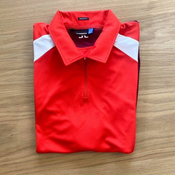 J. Lindeberg Shirts J Lindeberg Zipper Collar Regular Fit Polo