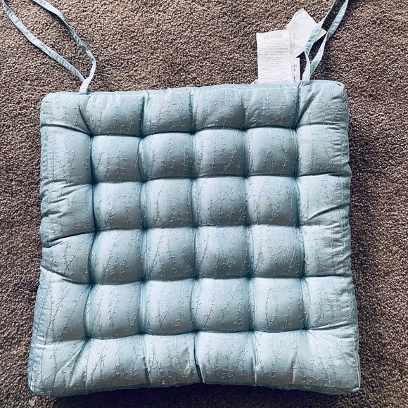 Pier 1 Accents Pier Chair Seat Cushion Set Of 3 Tufted W Ties Poshmark