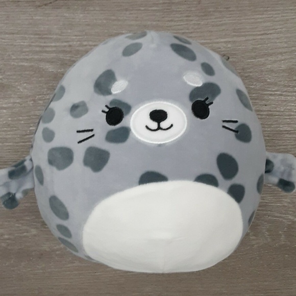 Squishmallows Toys Squishmallow Gray Spotted Seal 8 Inch Poshmark
