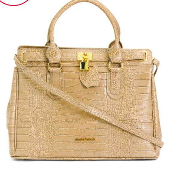 Marina Galanti Bags Marina Galanti Made In Italy Croc Leather Bag