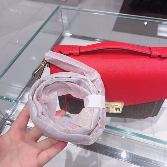 Michael Kors Bags Mk Rose Top Handle Md Crossbody Bag Red Poshmark