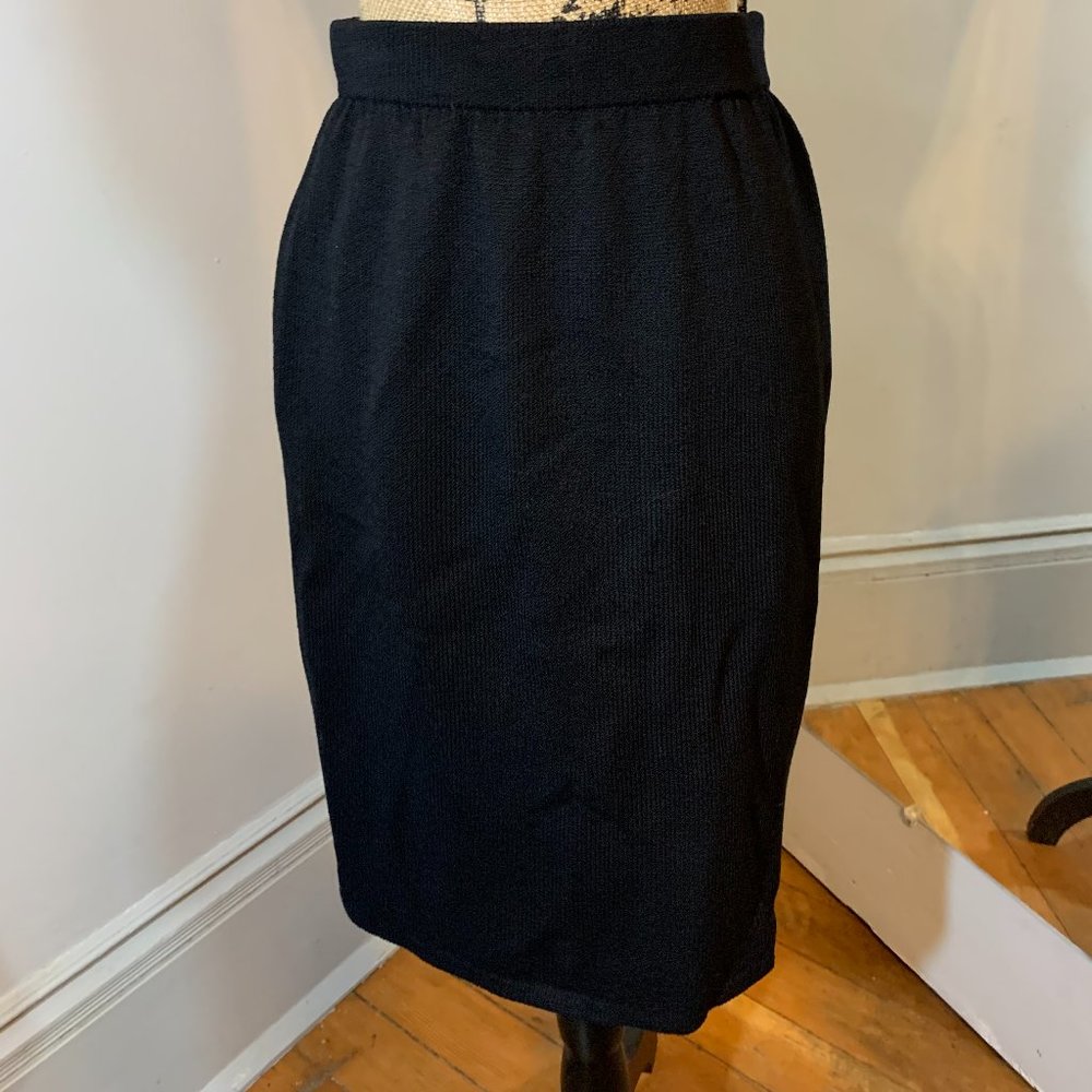 St John Basics Knit Above The Knee Skirt Gem