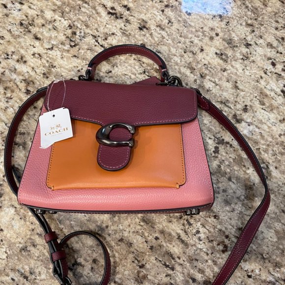 Coach Bags Coach Tabby Top Handle 2 In Colorblock In Pink Poshmark
