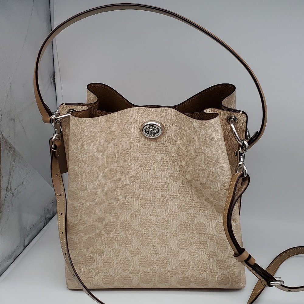 Coach Charlie Bucket Bag In Signature Canvas 89003 Gem