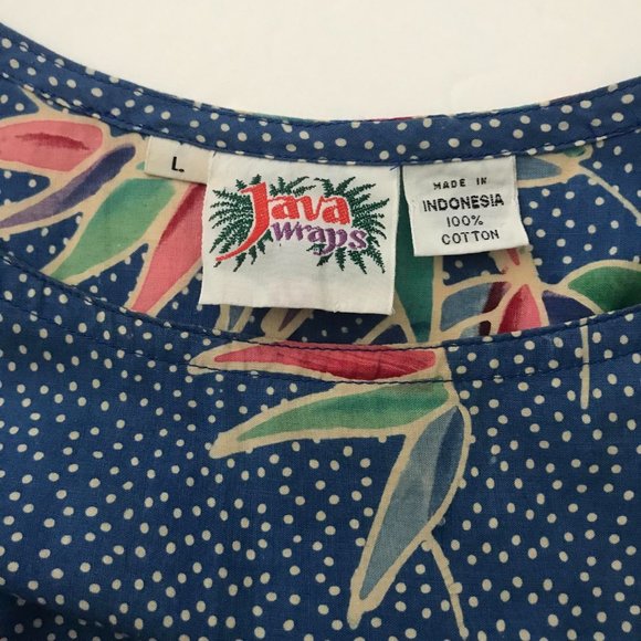 Java Wrap Dresses Java Wraps Vintage A Line Floral Dress Poshmark