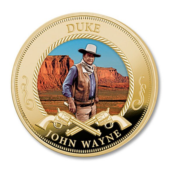 The Bradford Exchange Other 24k Goldplated Colorized John Wayne