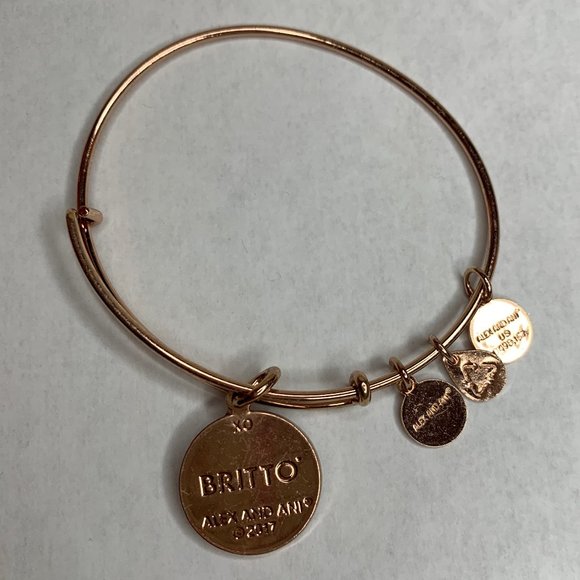 Alex and Ani Jewelry Alex And Ani 27 Britto Xo Rose Gold Bracelet