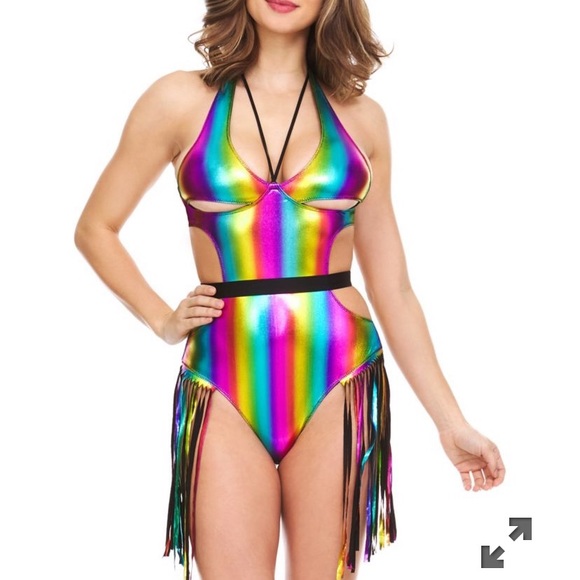 Spencer's Tops Rainbow Bodysuit Brand New With Tags Poshmark