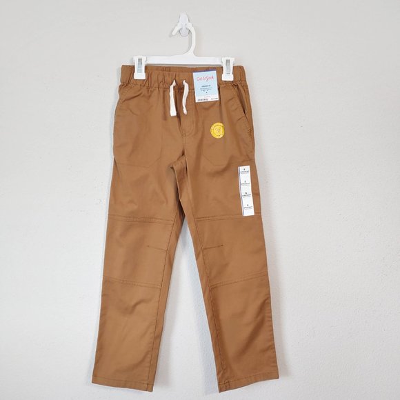 Cat & Jack Bottoms Cat Jack Boys 2pcs Set Brown Straight Pants Sz 8