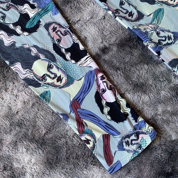 Dolls Kill Accessories Lularoe Bride Of Frankenstein Leggings Os Plus