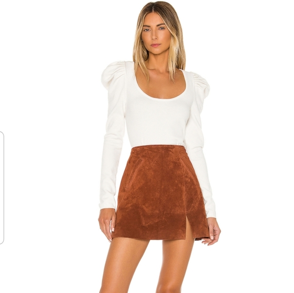 Blank NYC Skirts Nwt Blank Nyc Leather Suede Skirt Size 3 Poshmark