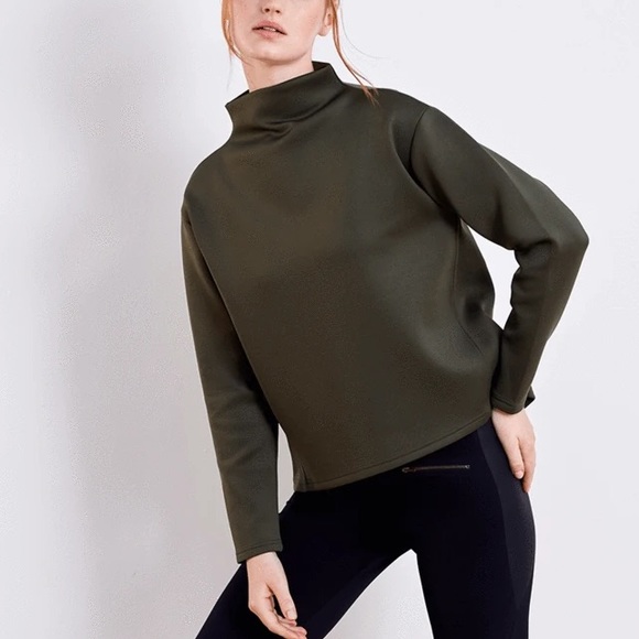 ADAY Tops Aday Like A Boss Scuba Sweatshirt Moss Green M Poshmark(03)