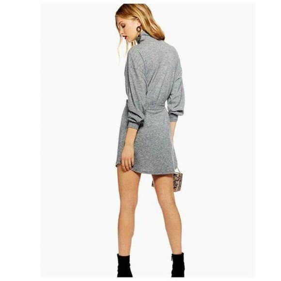 Dresses Cut And Sew Mock Neck Jumper Knit Dress
