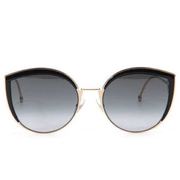 Fendi Accessories Fendi Ff290s Blackgold Cat Eye Sunglasses 58mm