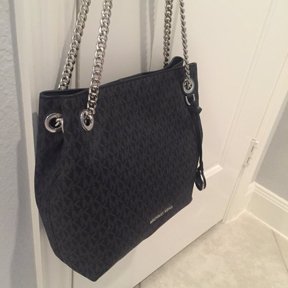 Michael Kors Bags Micheal Kors Black Shoulder Bag With Chain Straps