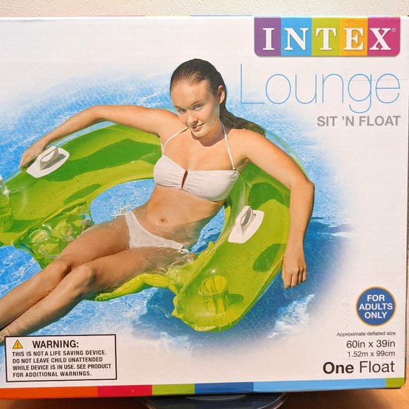 INTEX Games Inflatable Swimming Pool Float With Cup Holders Poshmark