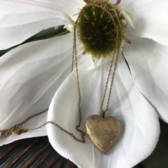 UNKNOWN Jewelry Vintage Heart Locket 4kgf Poshmark