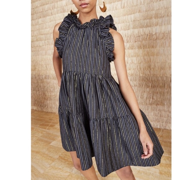 Ulla Johnson Dresses Ulla Johnson Tamsin Ruffle Trim Dress Xs Black