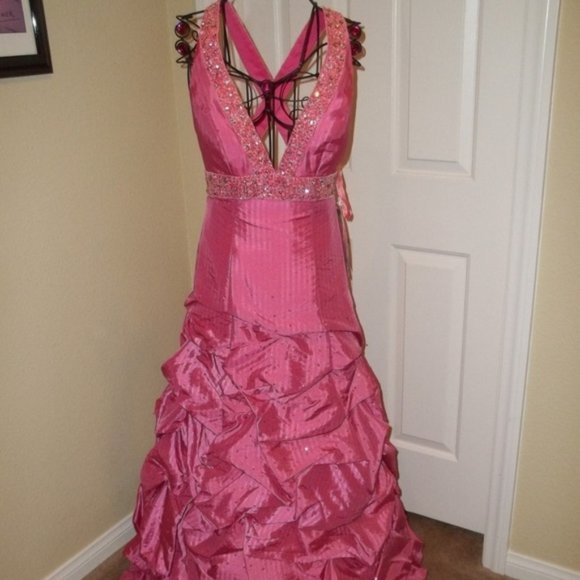 Flirt by Maggie Sottero Dresses Final Price Pink Stripe Pickup Skirt Formal Prom Or Evening