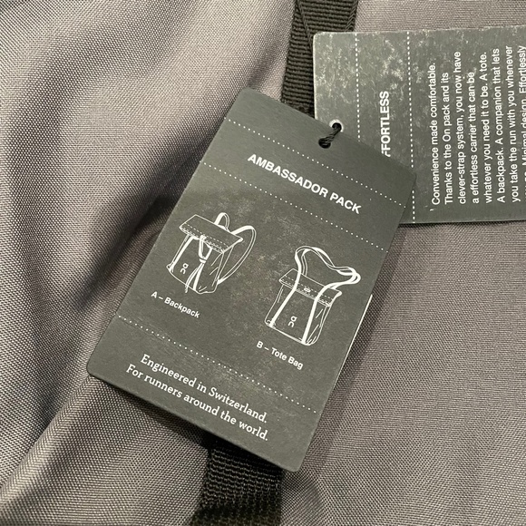 On Running Bags On Running Ambassador Pack Unisex Style Convertible