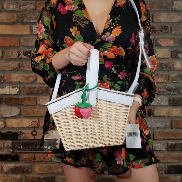 kate spade Bags Kate Spade Wicker Picnic In The Park Basket