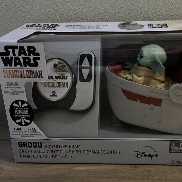 Toys Star Wars The Mandalorian Grogu And Hover Pram Baby Yoda Radio
