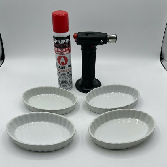 Bonjour Kitchen Bonjour Creme Brle 5 Piece Set Torch 4 Ramekins With Butane Poshmark