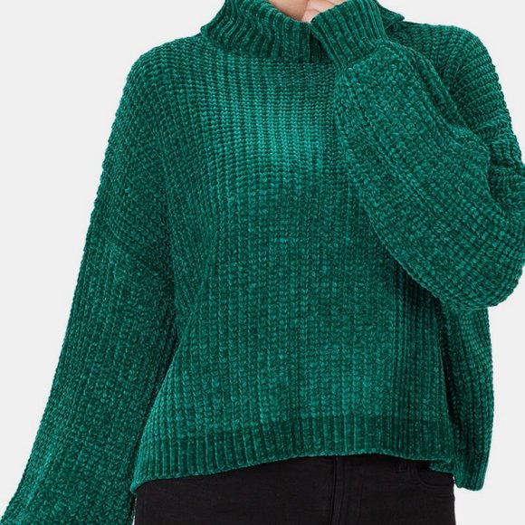 Zenana Outfitters Sweaters Zenana Turtleneck Balloon Sleeve