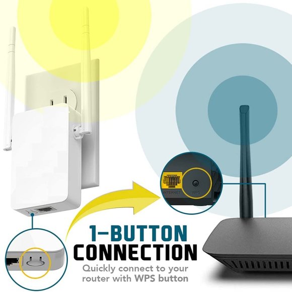 Techfacture Networking Nib Wifi Range Extender 24ghz Up To 280sqft