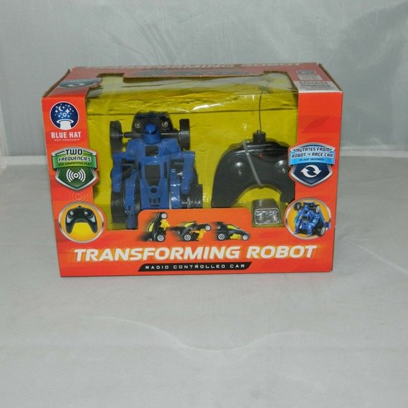 Blue Hat Toys Wireless Radio Controlled Transforming Robot Car Toy