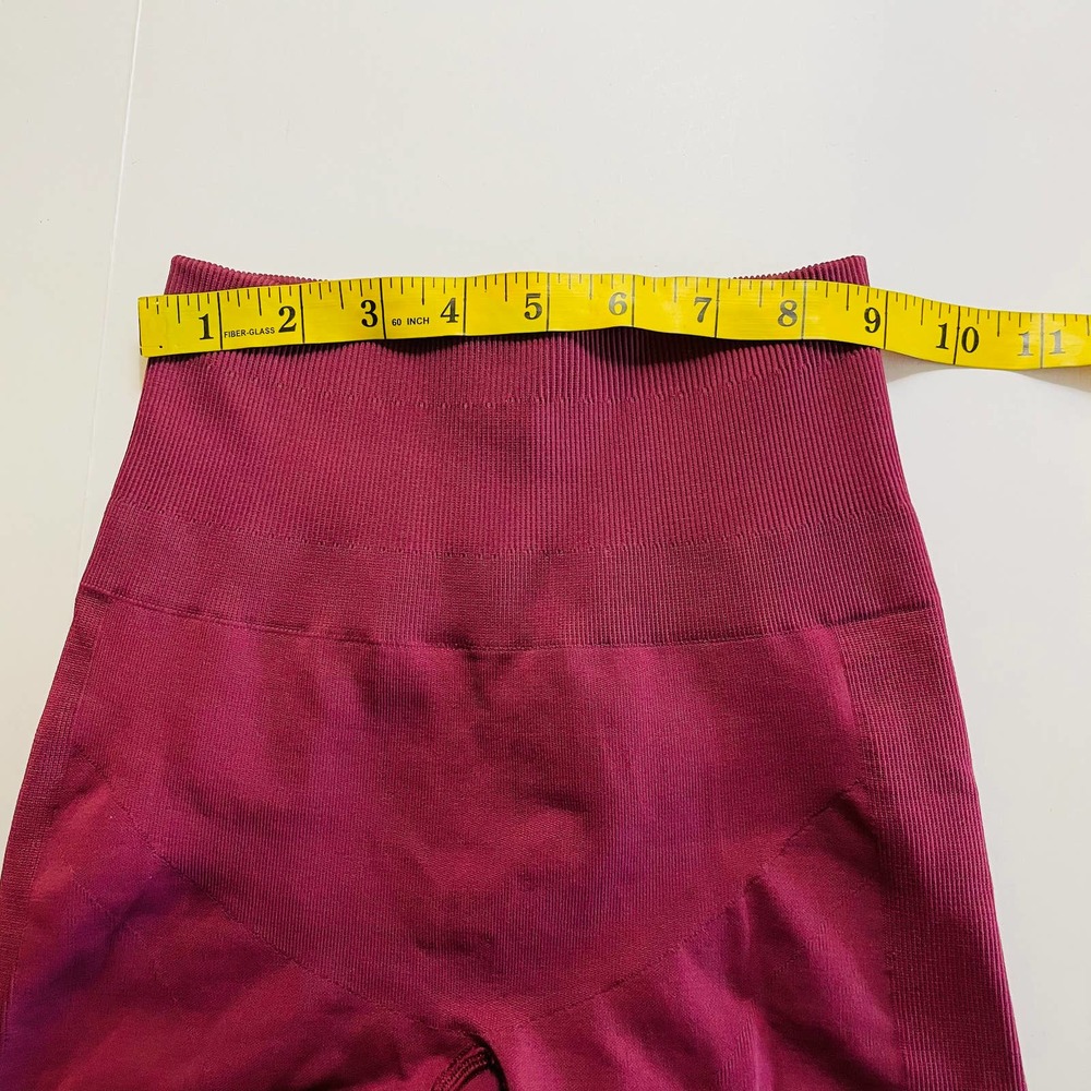 Lululemon Ebb And Flow Red Full Length Leggings Gem