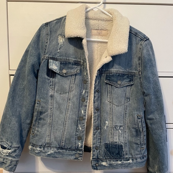 Blank NYC Jackets & Coats Blank Nyc Sherpa Lined Jean Jacket Poshmark