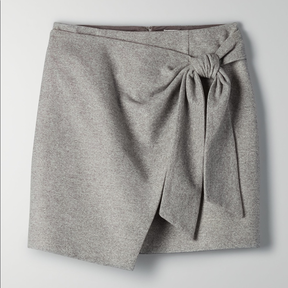 Wilfred From Aritzia Wrap Front Skirt Gem