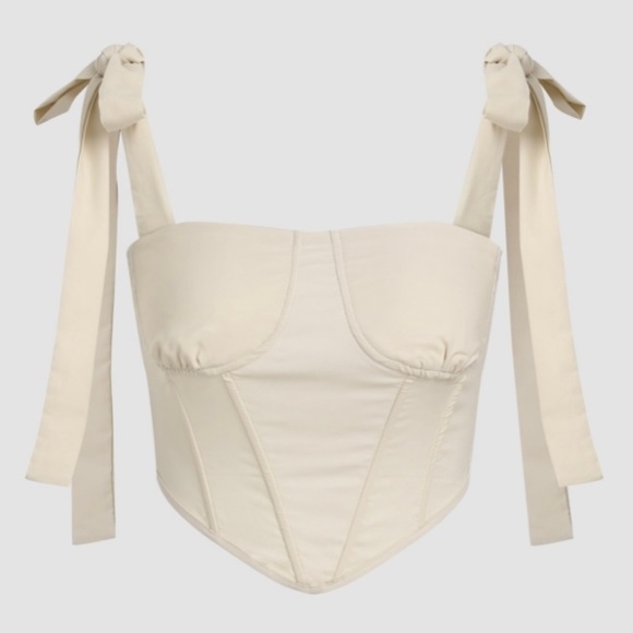 Cider Tops Bow Strap Corset Top Poshmark