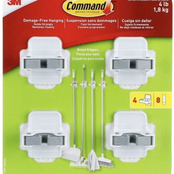 3M Thinsulate Storage & Organization New 4 Pack 3m Command Adhesive