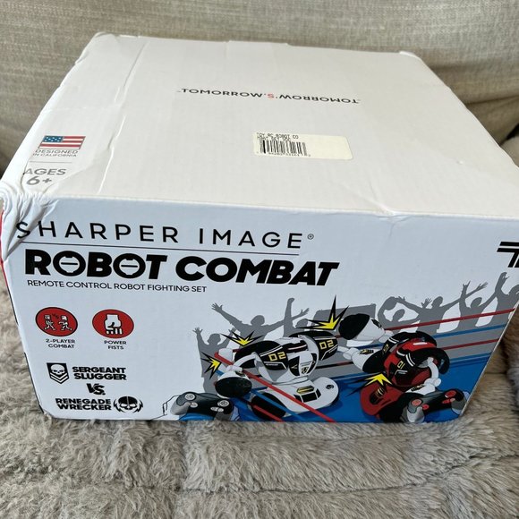 Sharper Image Toys Remote Control Rc Robot Fighting Set