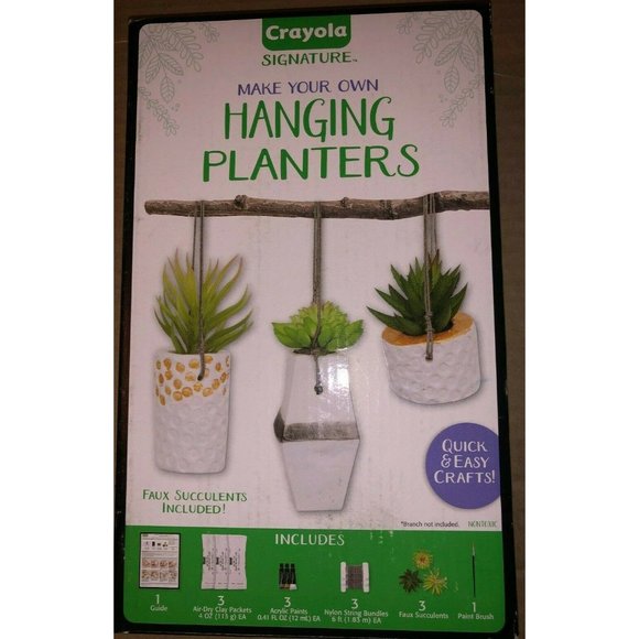Crayola Office 32 Crayola 4piece Make Your Own Hanging Planter Kit