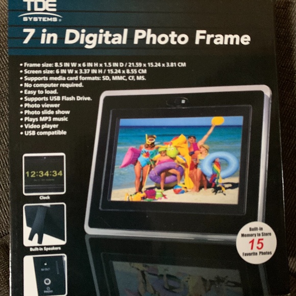 TDE Systems Cameras, Photo & Video 7 Inch Digital Photo Frame